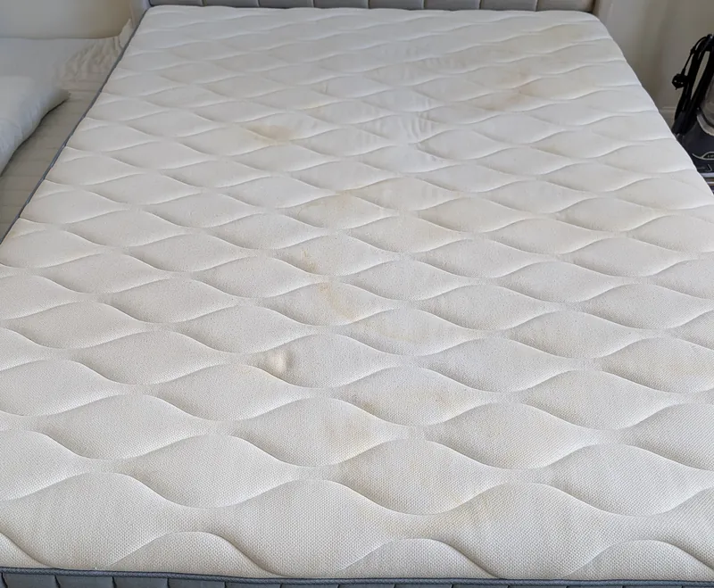 Mattress before cleaning