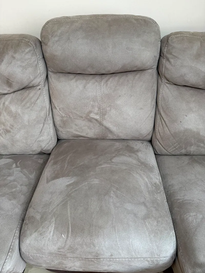 Sofa before cleaning